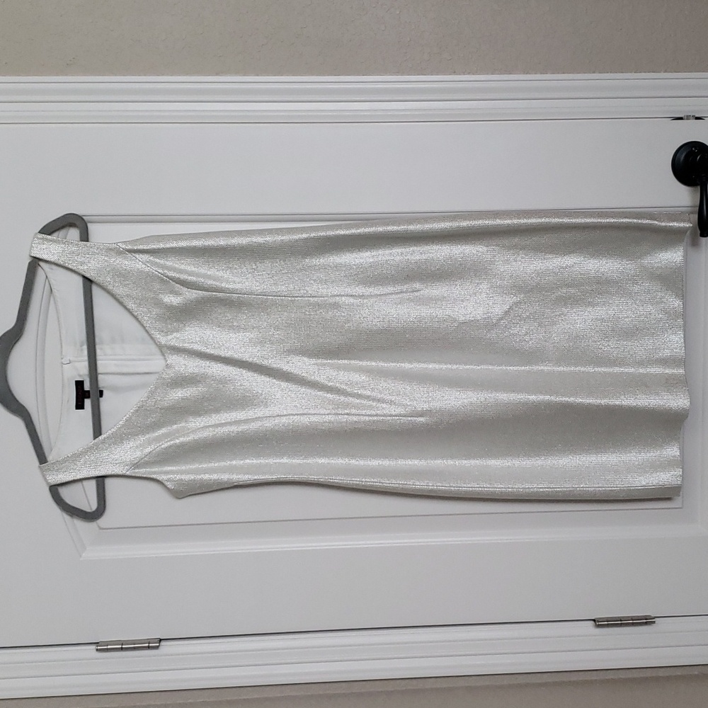 Escada silver shimmery dress, size 38